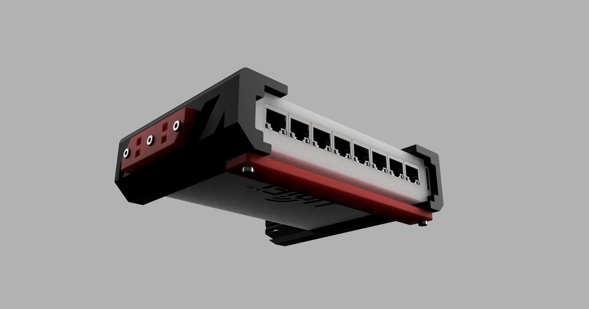 US-8 Switch Mount Ubiquity Unifi + Step File by Wissencat | Download ...