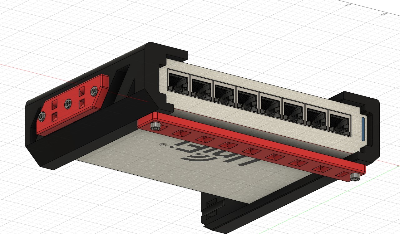 US-8 Switch Mount Ubiquity Unifi + Step File by Wissencat | Download ...