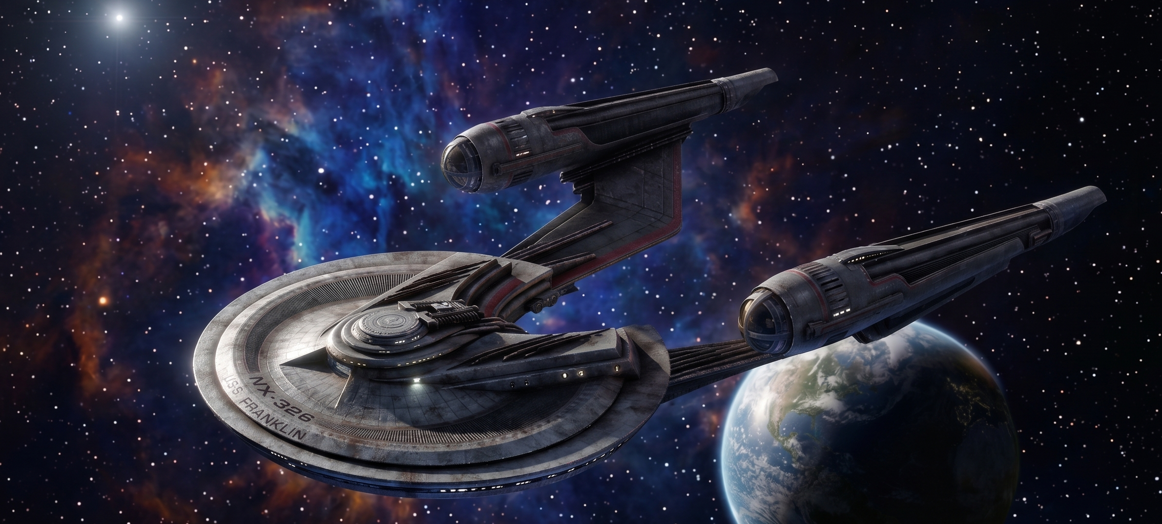 Star Trek USS Franklin Fleet Command Swarm model