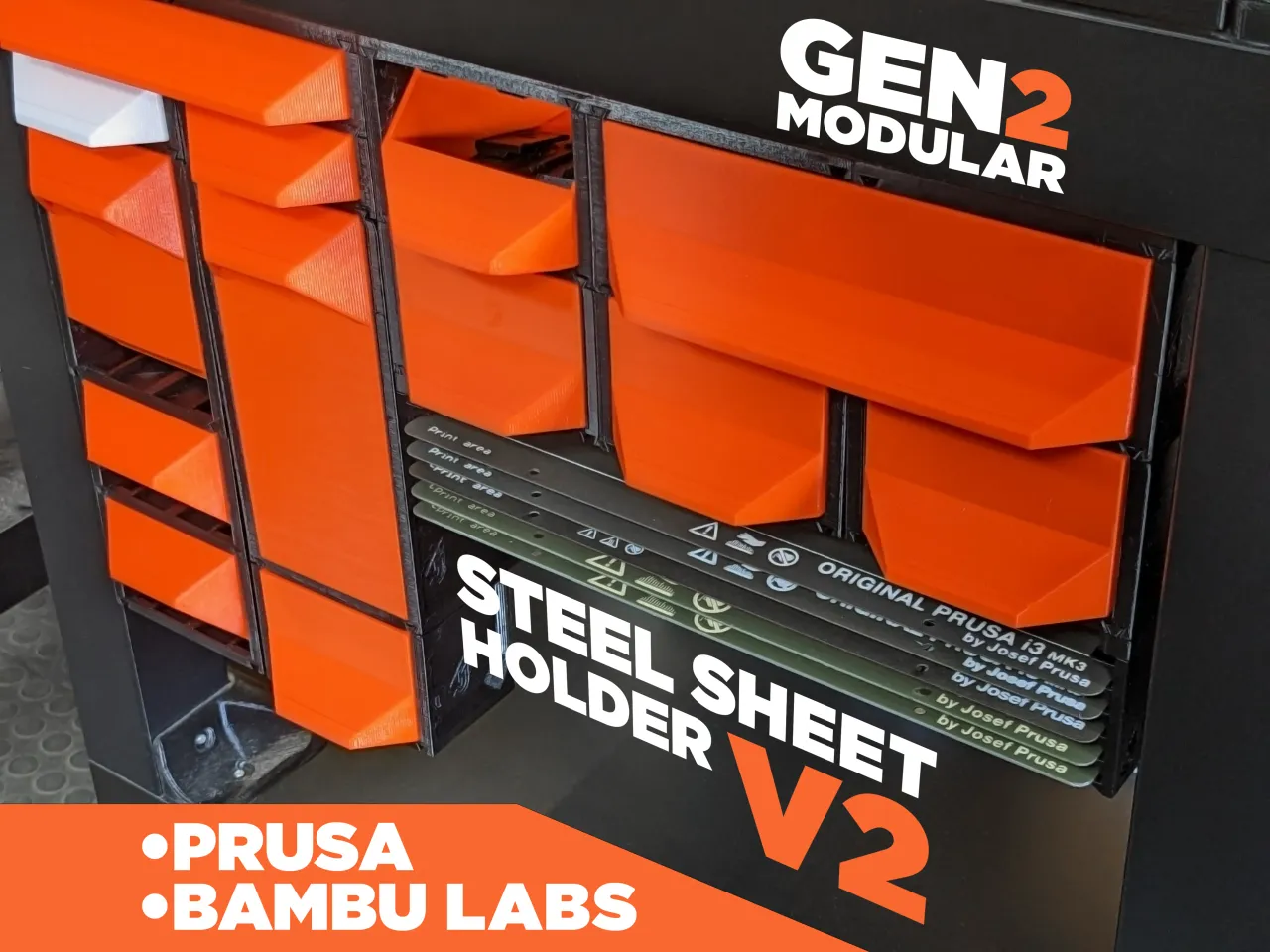 GEN2 Steel Sheet Holder V2 for Lack Enclosures by Jerrari, Download free  STL model