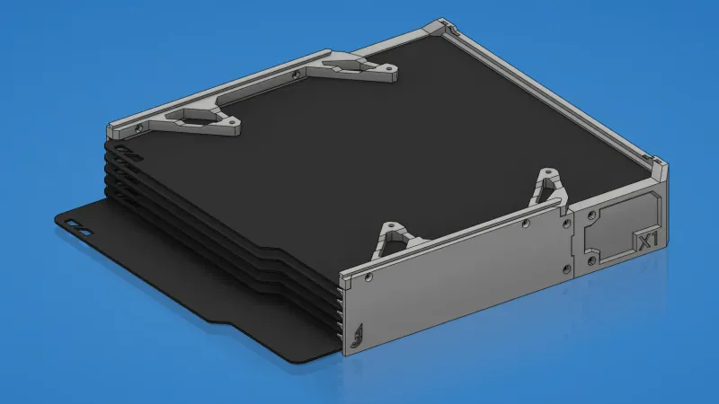 GEN2 Steel Sheet Holder V2 for Lack Enclosures by Jerrari, Download free  STL model