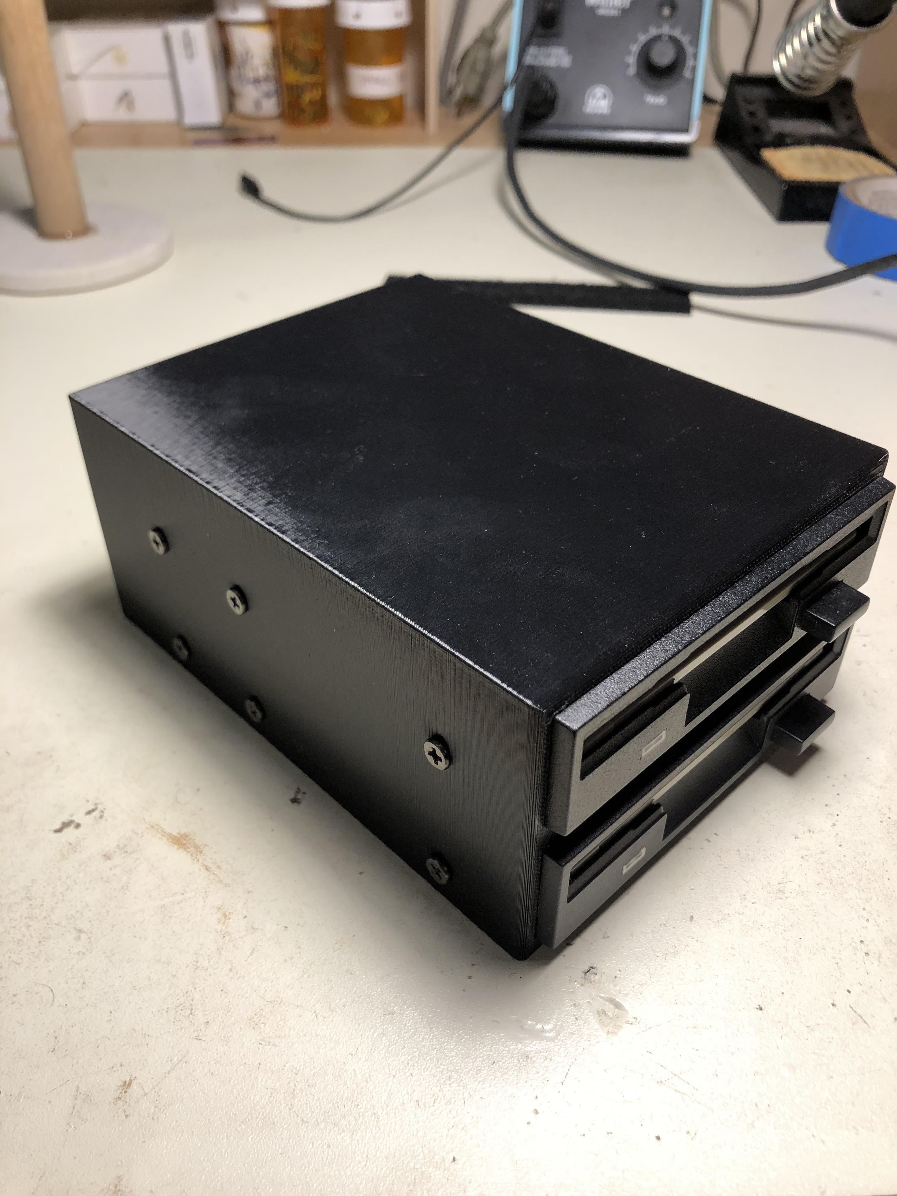 Dual Floppy Drive Case by JeffTruck Download free STL model