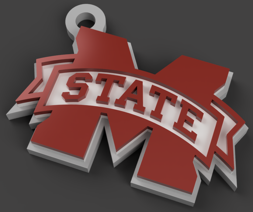 Mississippi State Keychain