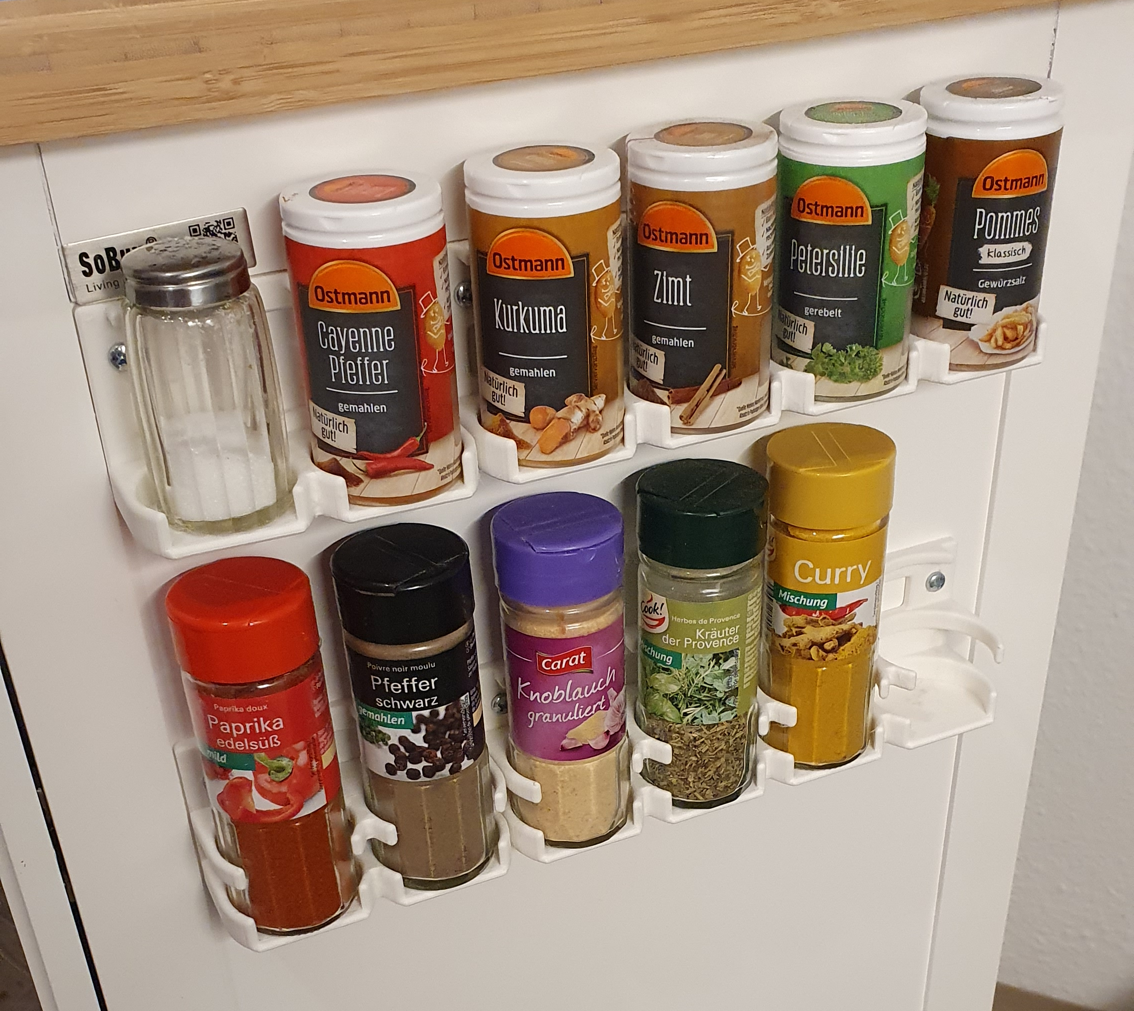 Wall Mounted Spice Rack