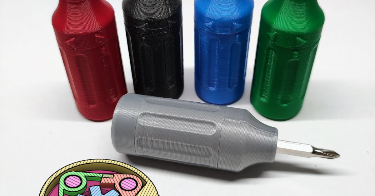Reversible Ratcheting Screwdriver von Martin Rigatoni | Kostenloses STL ...