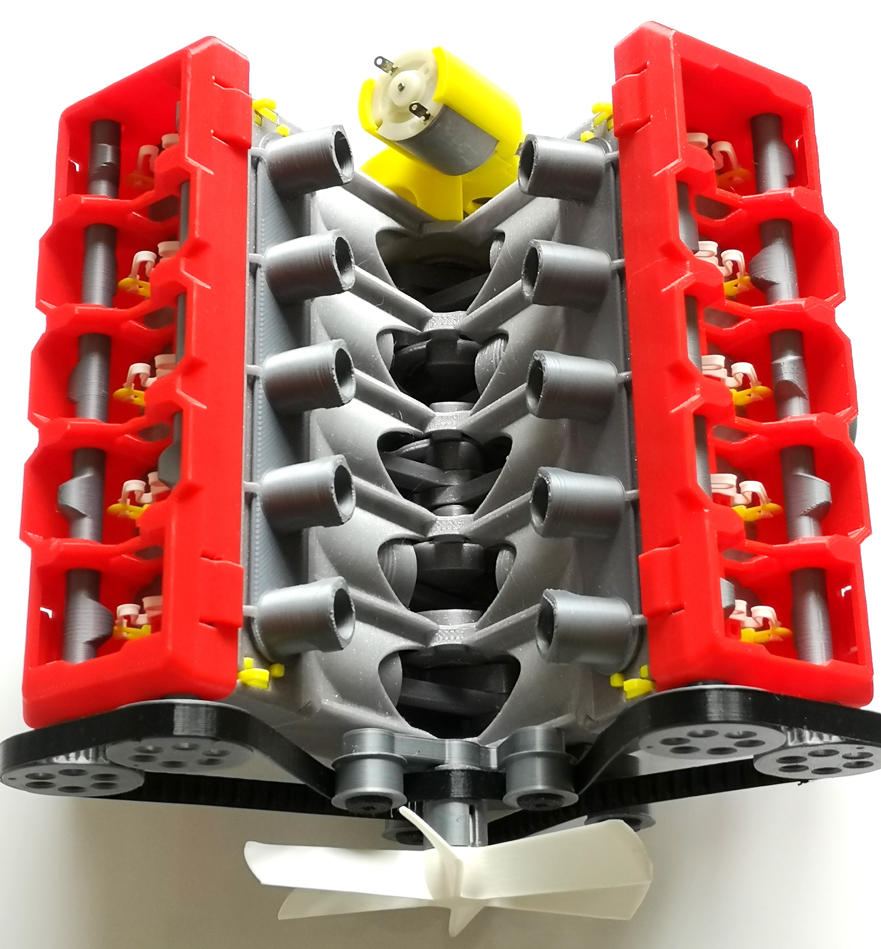Miniatura 8 do modelo 3D V10 Engine Turbocharged working belt driven Model (printer optimized)