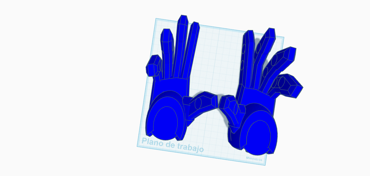mega open hands for dumy 13 100 percent 3D model