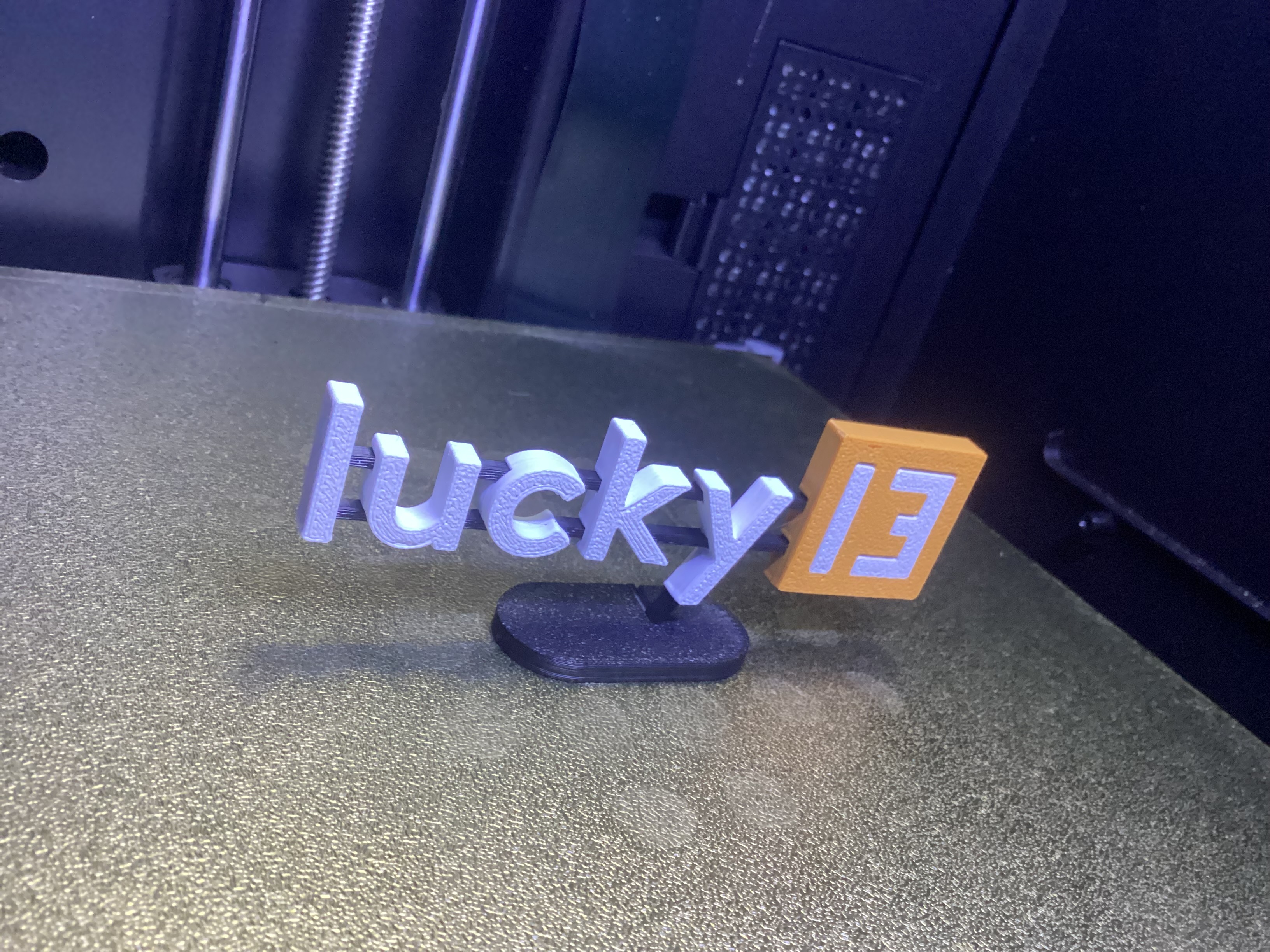 Lucky 13 Logo With Stand Multicolor Version