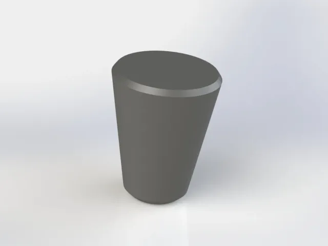 Bathtub knob with M3 nut