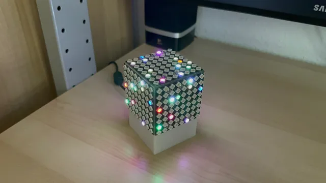 Music reactive matrix LED cube