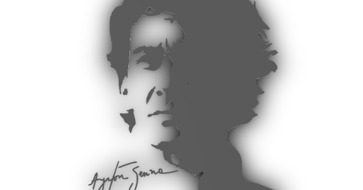 Ayrton Senna portrait by Victor Gianotto | Download free STL model