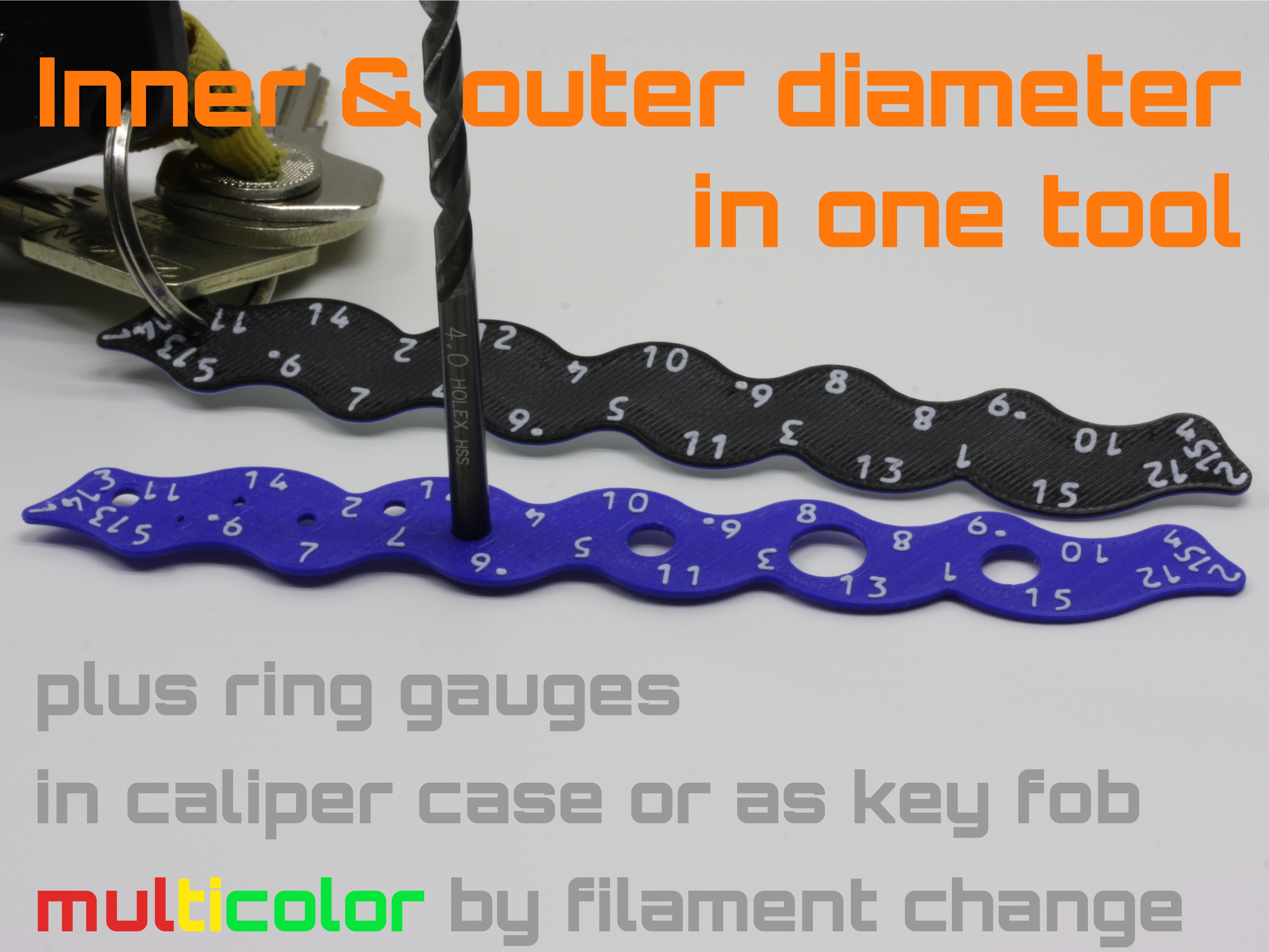 Fillet diameter radius gauge | Key worm