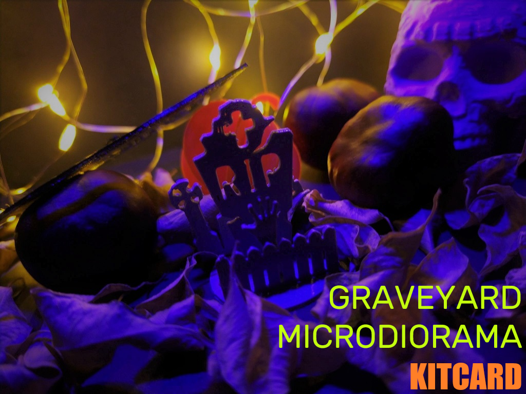 Graveyard Micro-Diorama Kitcard