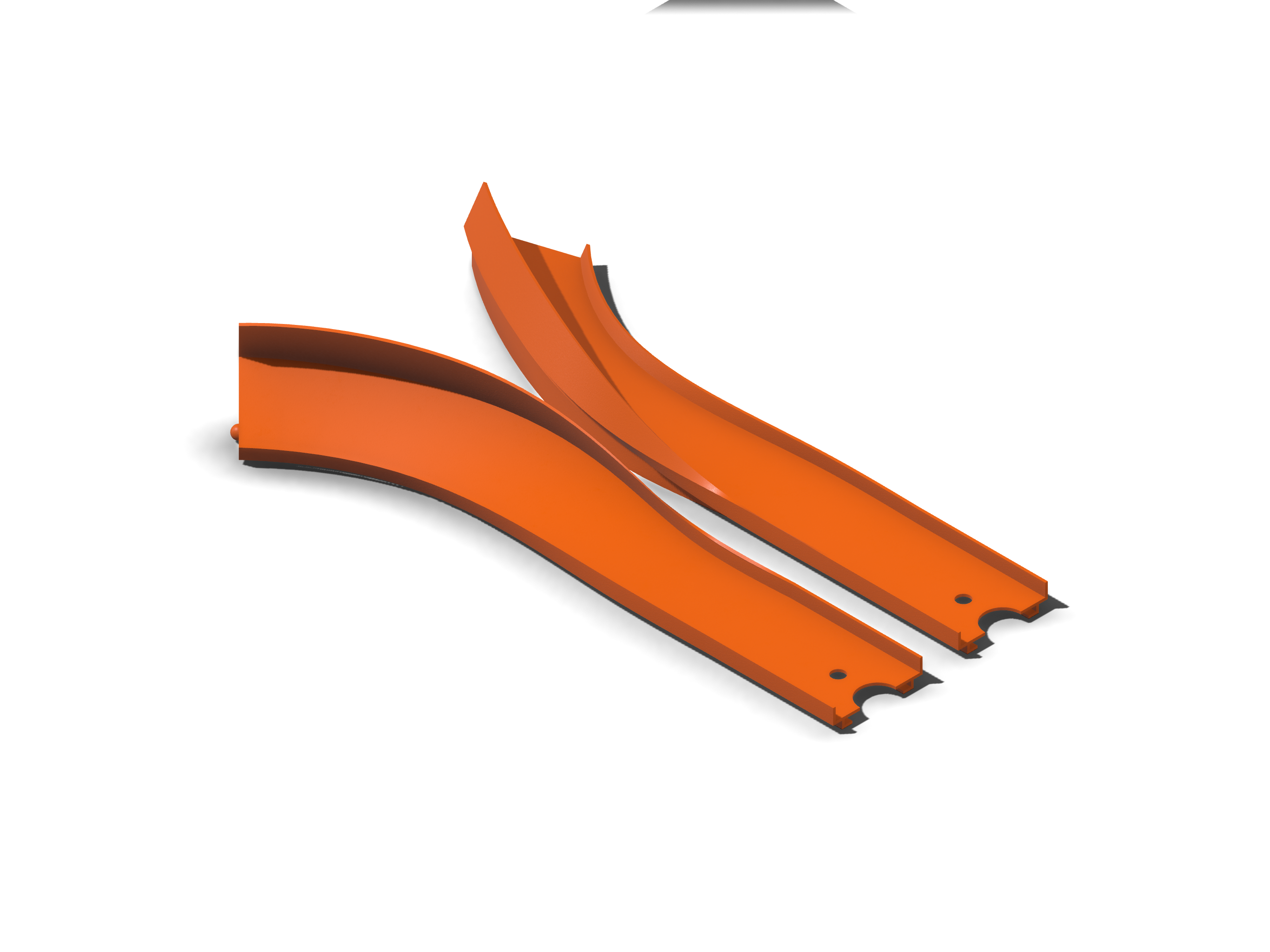 Hot Wheels compatible angled curve