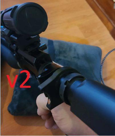 Magnetic latch for AEA folding stock