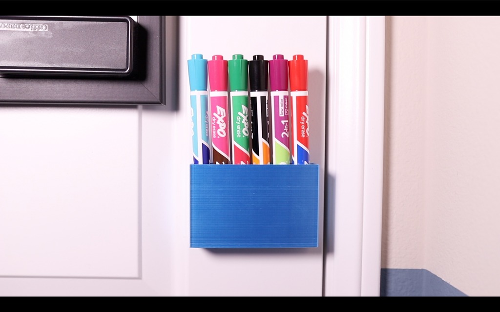 Dry Erase Marker Holder by sodarntom Download free STL model