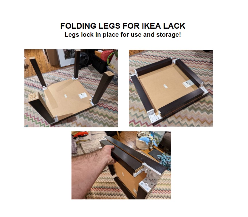 Folding Leg IKEA LACK Table