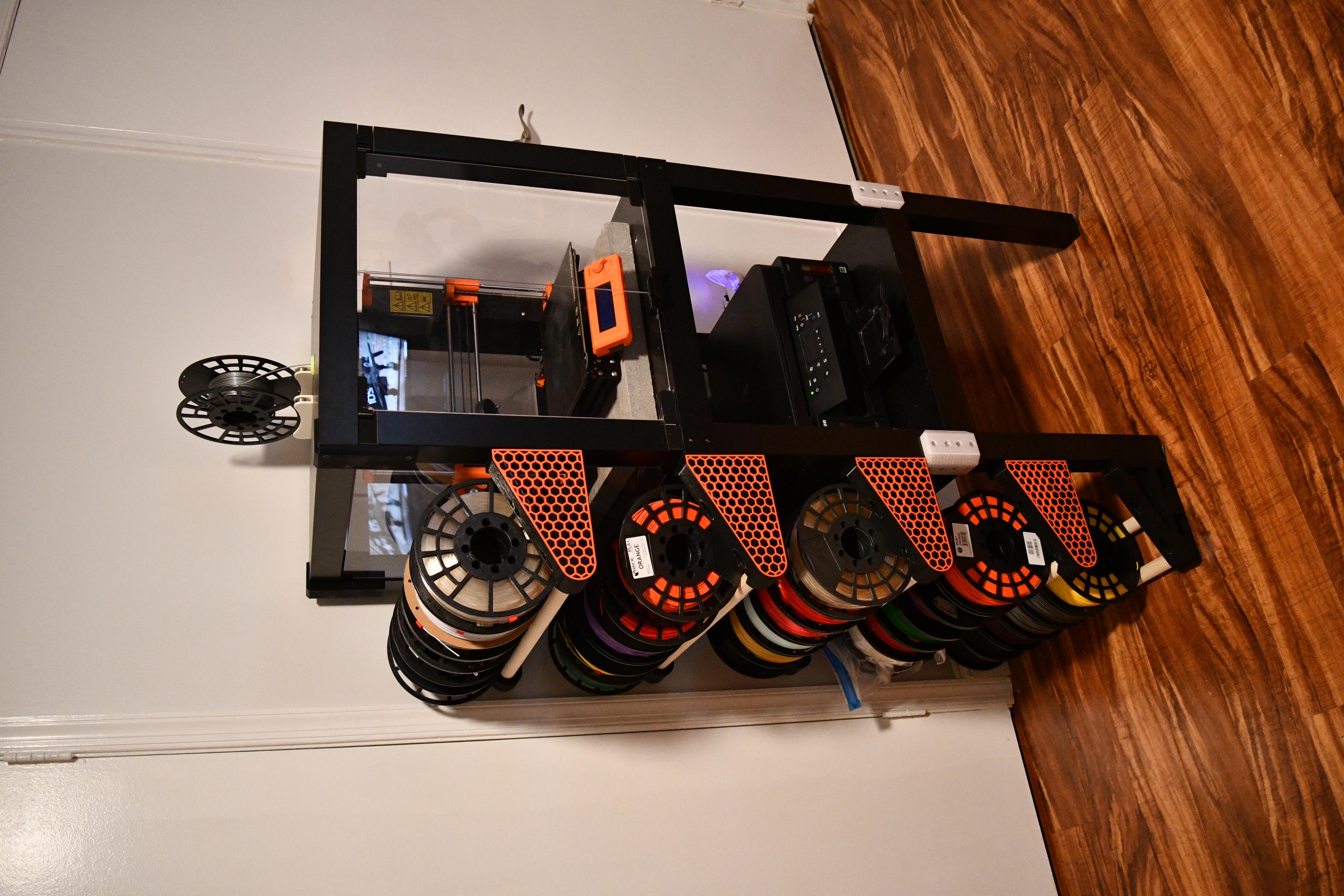 LACK Filament Storage Brackets - with hexagons!