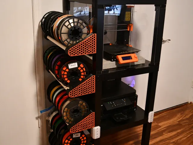 LACK Filament Storage Brackets - with hexagons!
