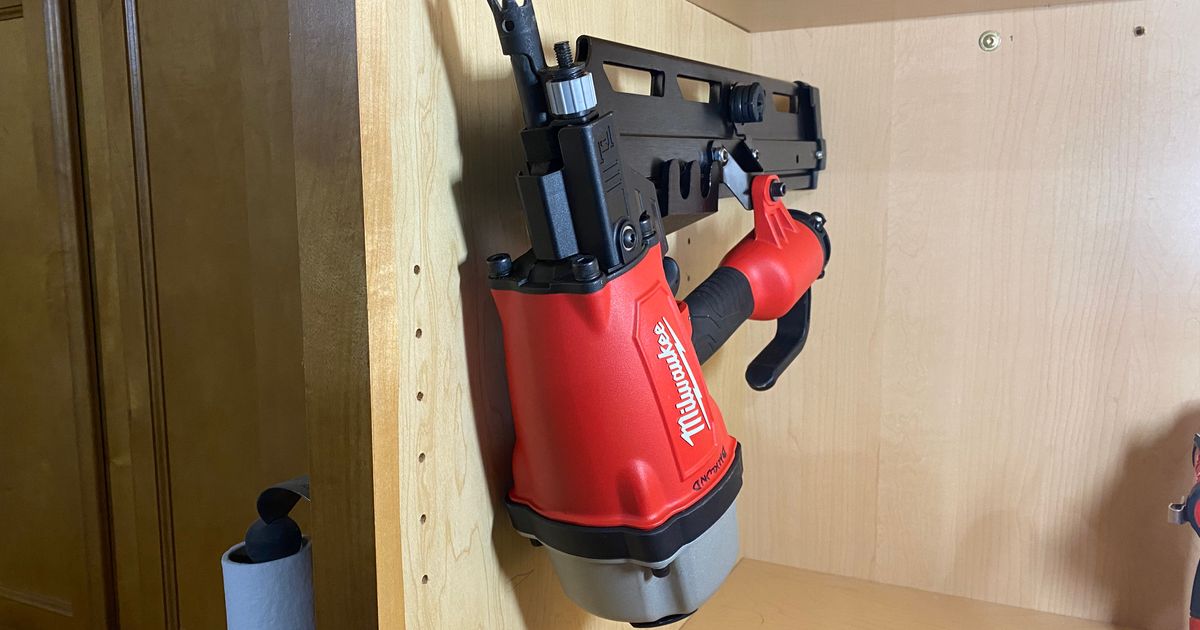 Framing Nailer Wall Mount by DrGreenthumb Download free STL model