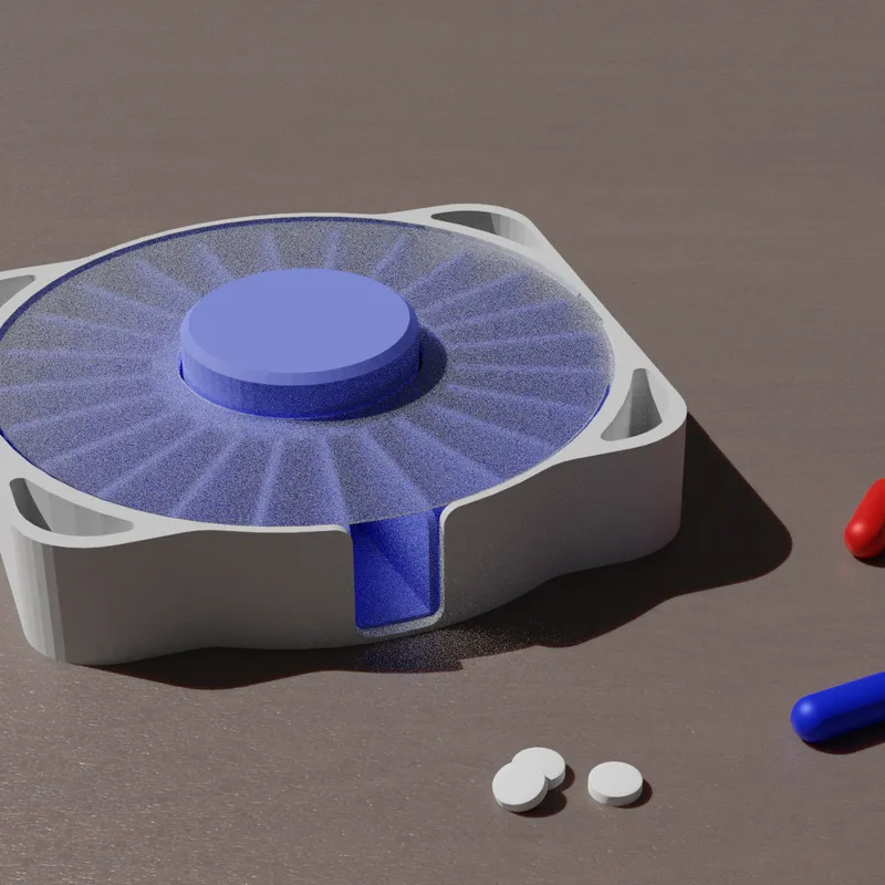 One-Push Pill Dispenser by Devin Ho, Download free STL model