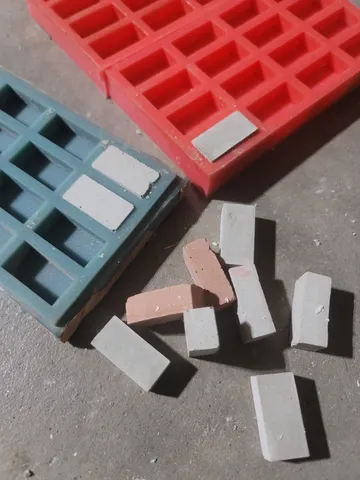 Miniature Bricks Mold Negative (1" x 3/8" x 1/2")