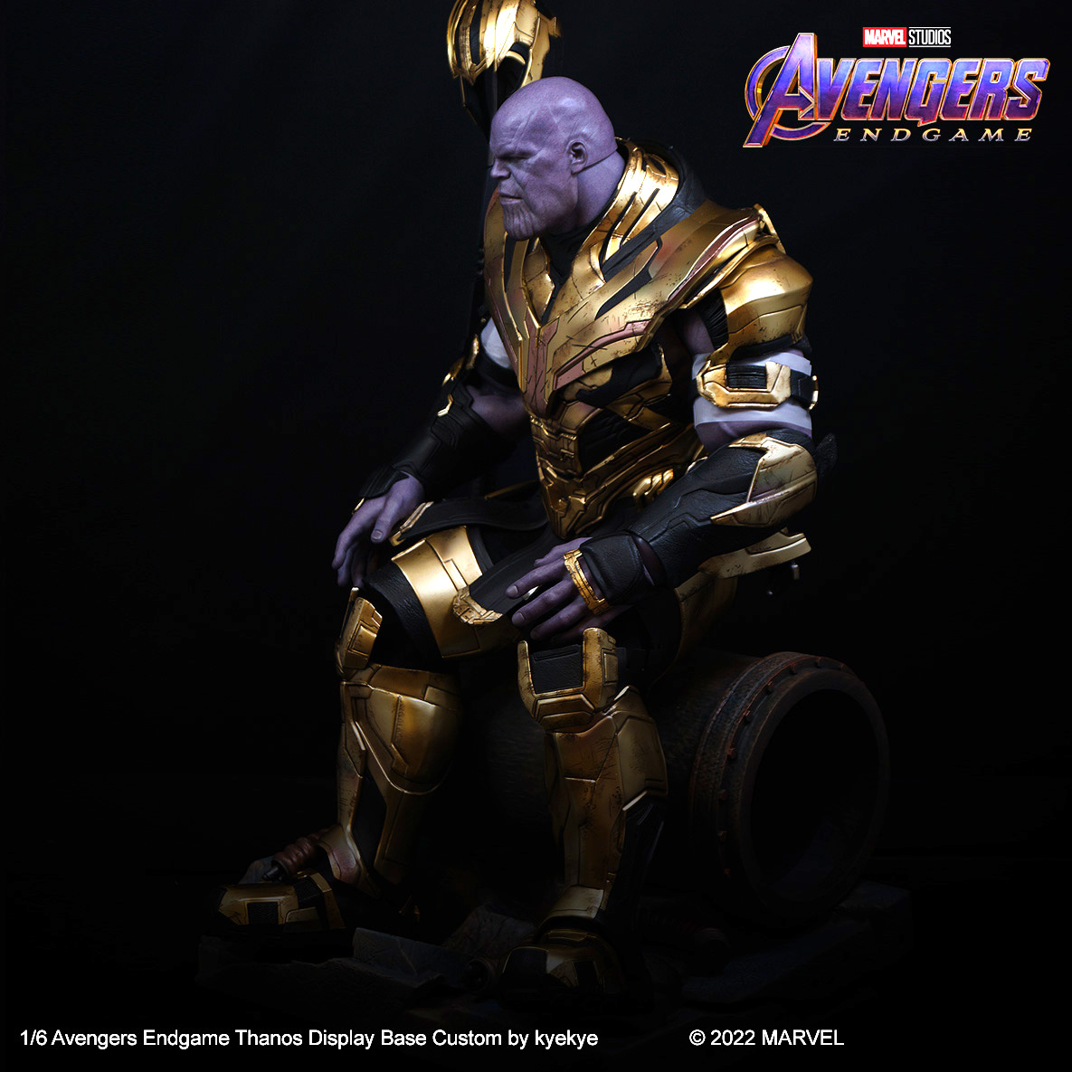 [Diorama Display Base] for 1/6 Scale Hot Toys Endgame Thanos action Figure or equivalent