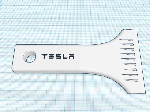 Ice scraper Tesla