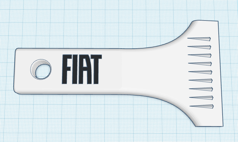 Ice scraper Fiat