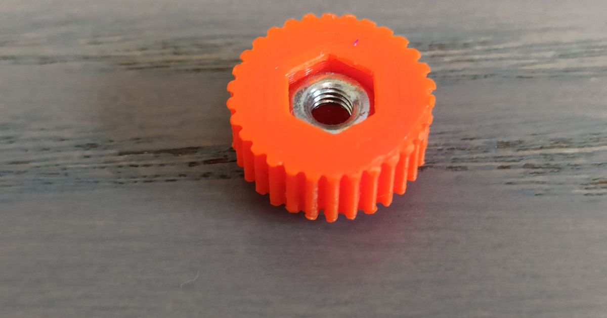 Knurled nut M3 by schuetzi99 Download free STL model