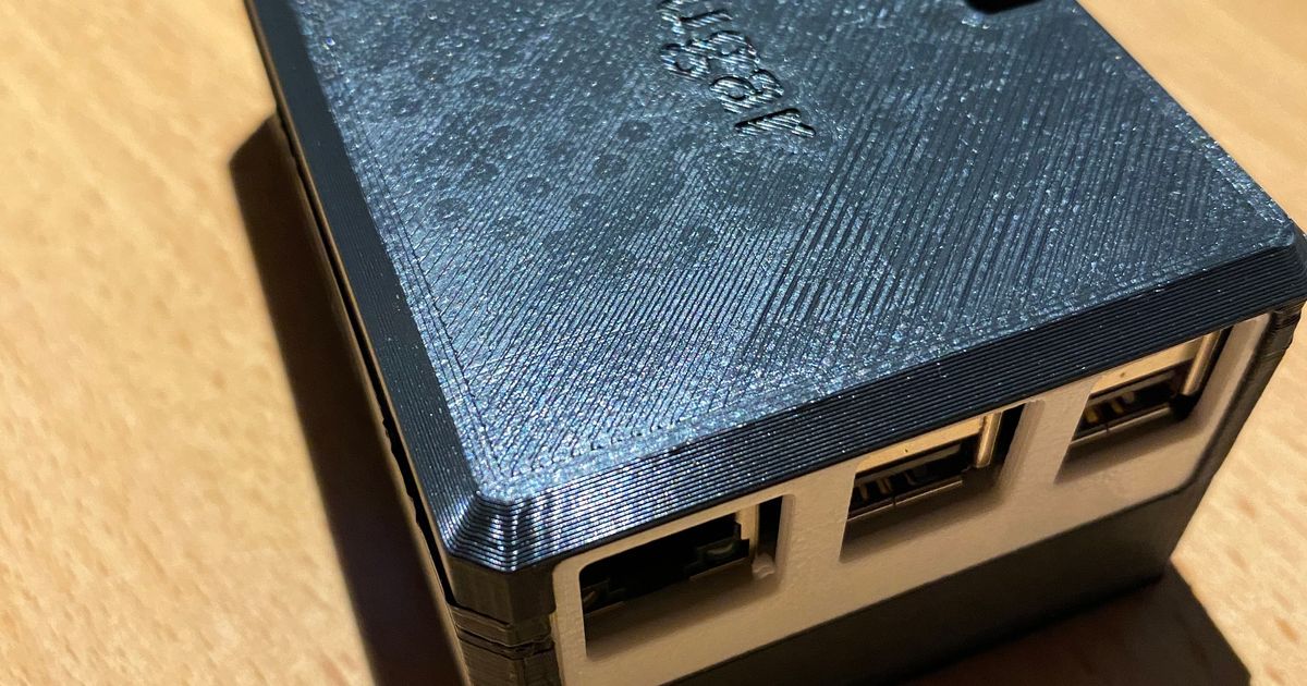 Case for Raspberry PI 3 / 4 with a PiSugar 2 PRO or PiSugar 3 da ...