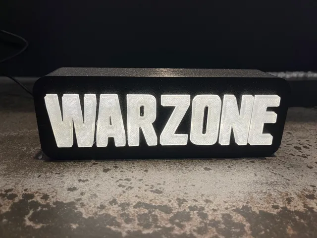 WARZONE Logo Lamp