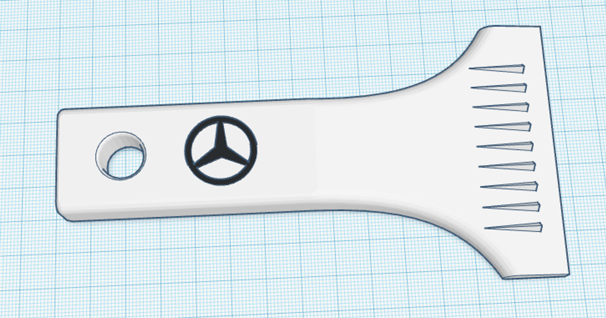 Ice scraper Mercedes by Heine Sørensen | Download free STL model ...