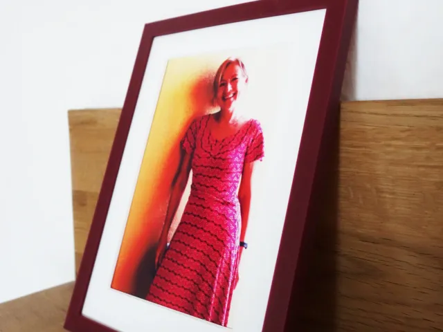 Picture Frame with mat, 10x15 cm, Portrait / Bilderrahmen mit Passepartout, Bildgröße 10x15, Hochformat