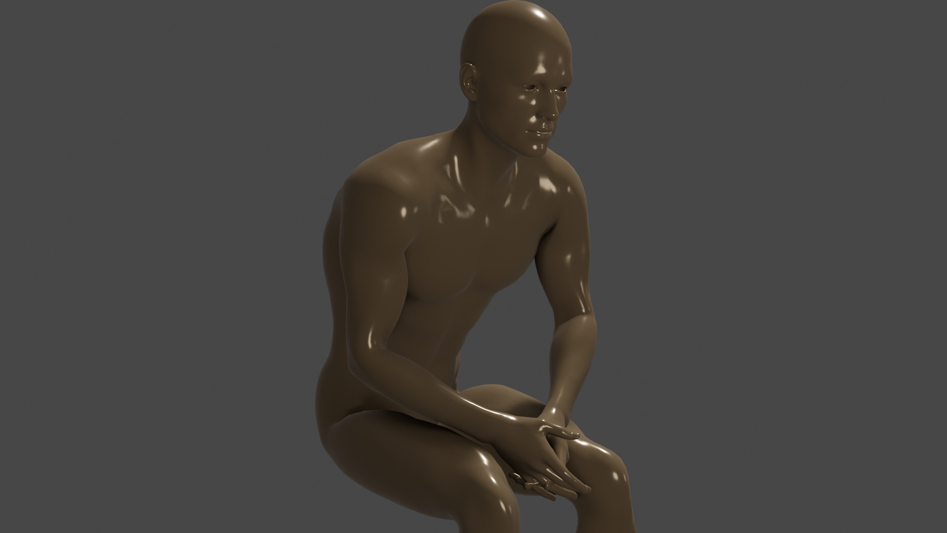 Miniatura 3 do modelo 3D man sitting