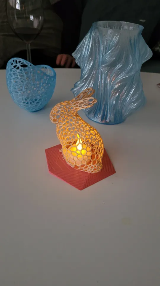 Nice holed Rabbit for ledlight by Robert-HV | Download free STL model ...