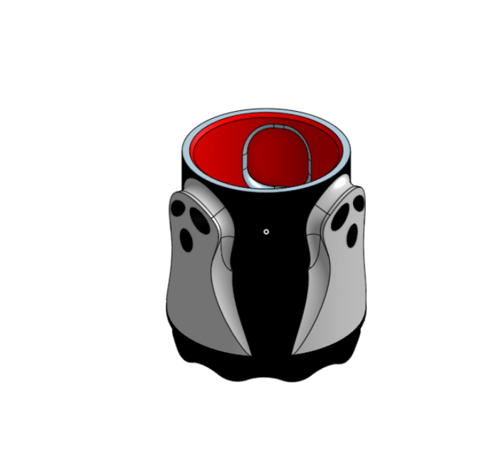 Miniatura 2 do modelo 3D Tealight Ghost Holder
