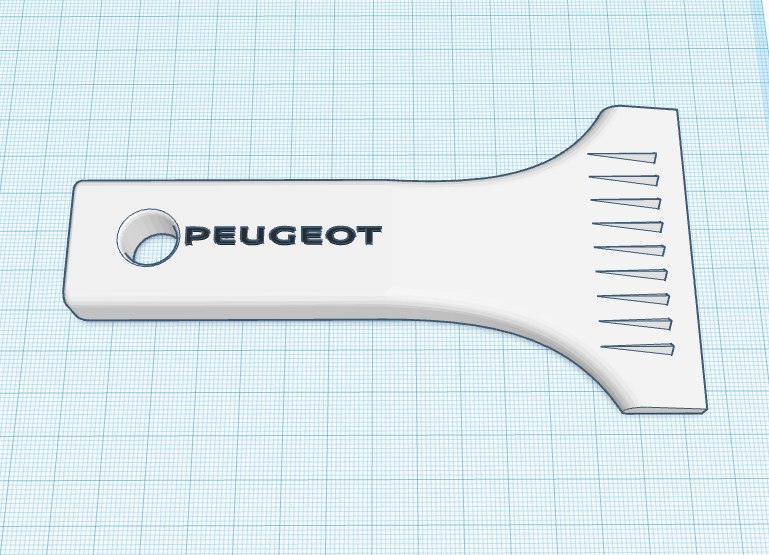 Ice scraper Peugeot