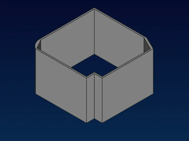 Kalibrier Würfel / Calabrating cube  50x50x30x1