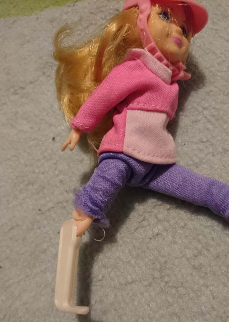 prostetic leg replacement for a doll