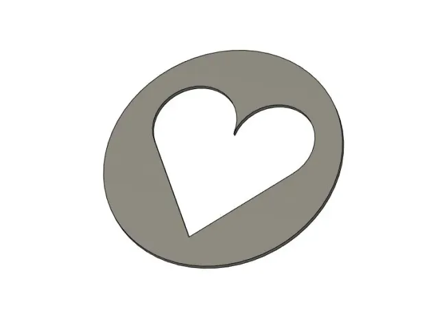 Heart Coffee Stencil