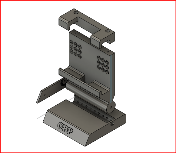 Adjustable center console mount for a rear view mirror style dash