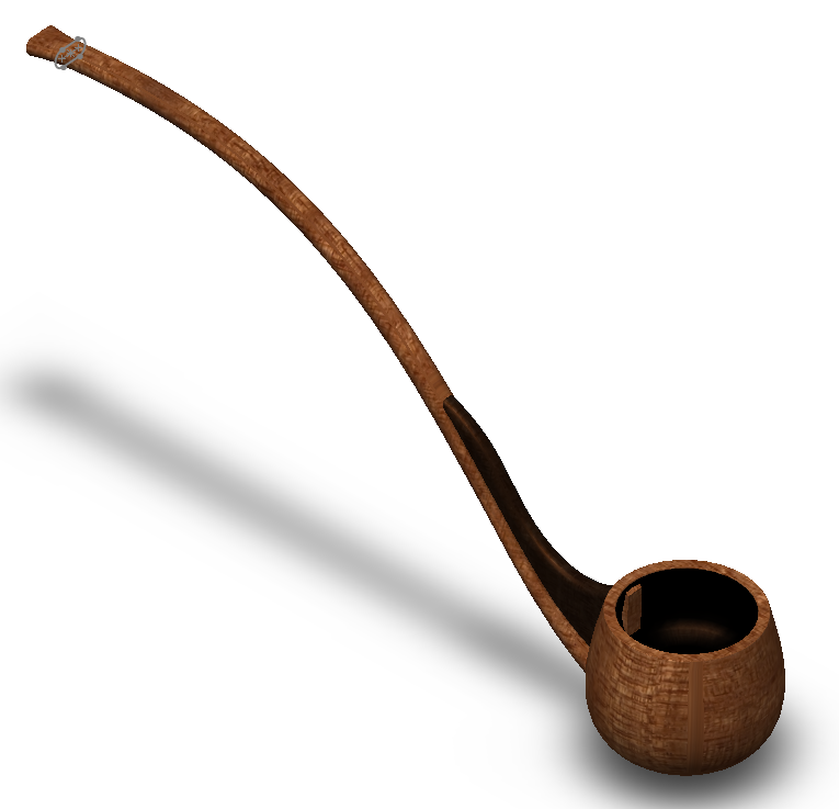 Old detective Smoking pipe