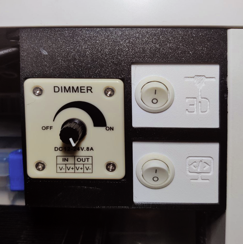 Ikea Lack Switches and Dimmer Box