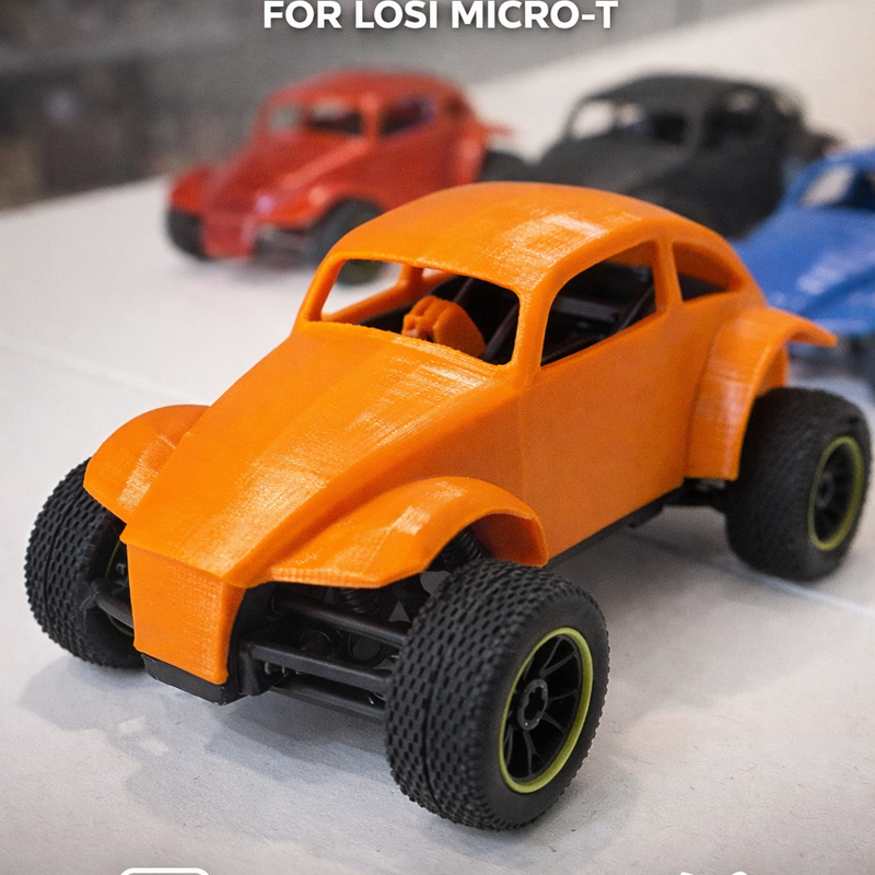 Baja Bug Body for Losi Micro T – 3D Printable RC Shell by VuLcAiN