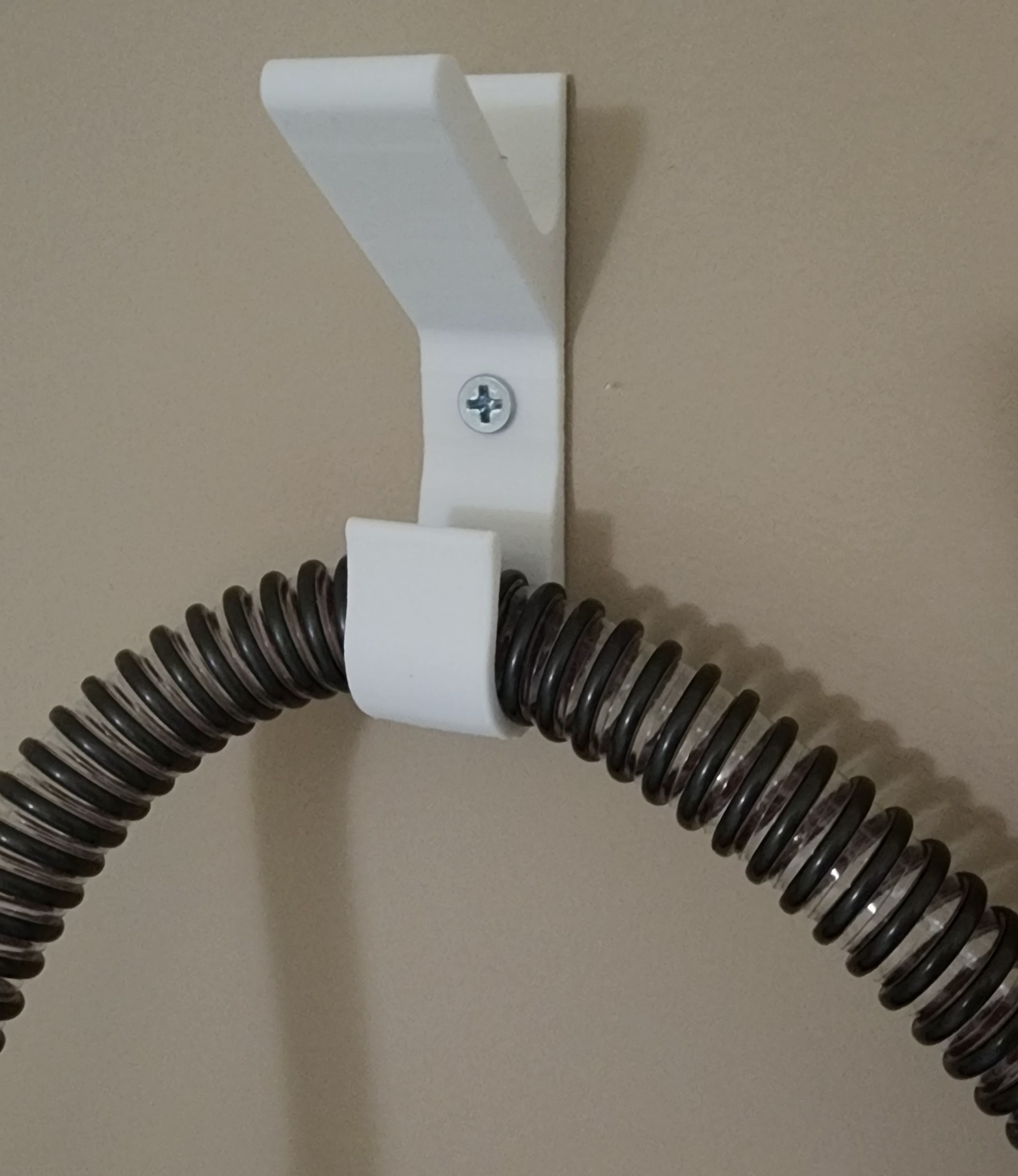 CPAP hook with screw hole