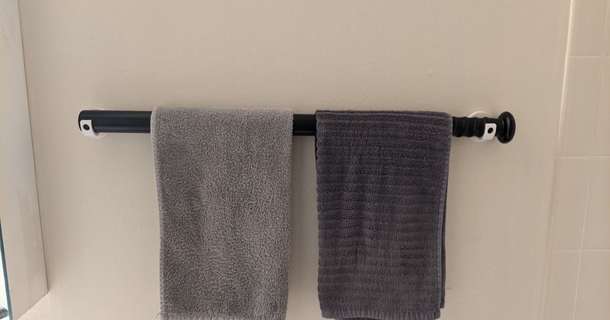 Baseball Bat Towel Rod by Crow Download free STL model