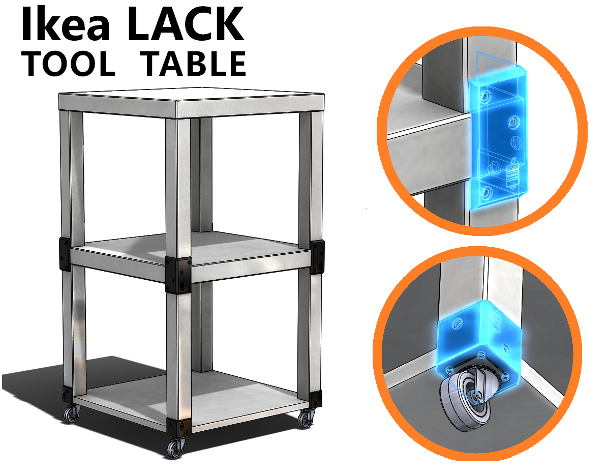 Ikea LACK Tool Table