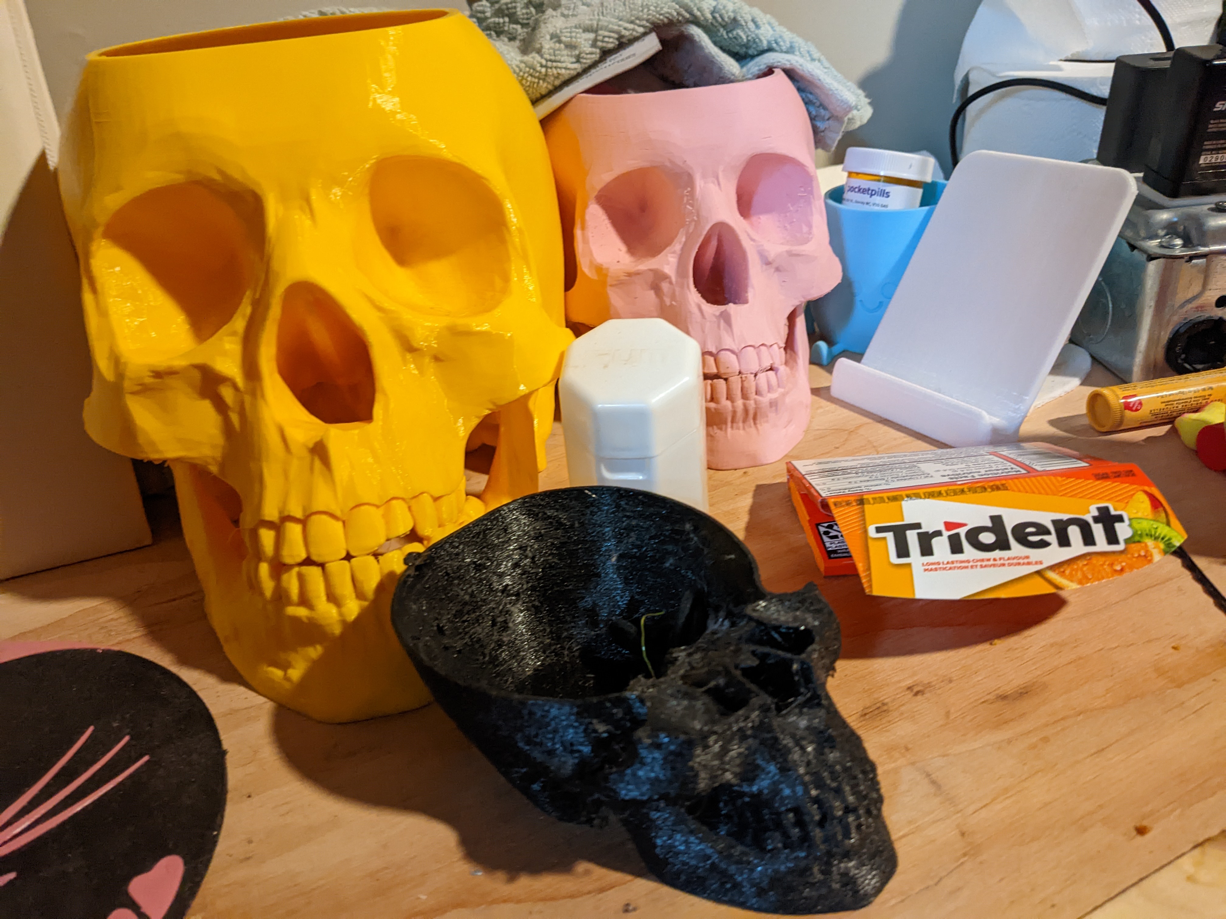 Miniatura 6 do modelo 3D Skull Planter