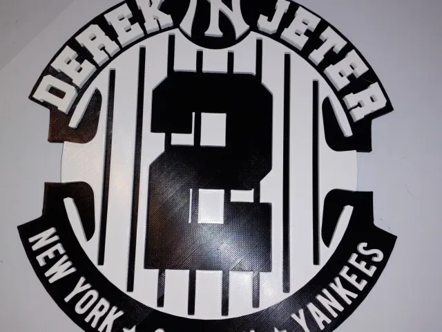 Derek Jeter 2D Plaque NY Yankees